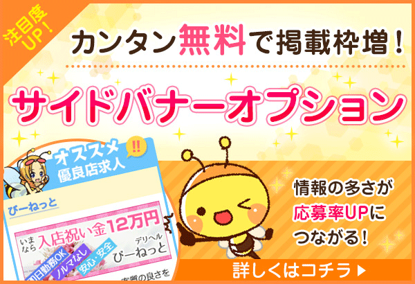 無料でサイドバナーオプションを追加して掲載枠増