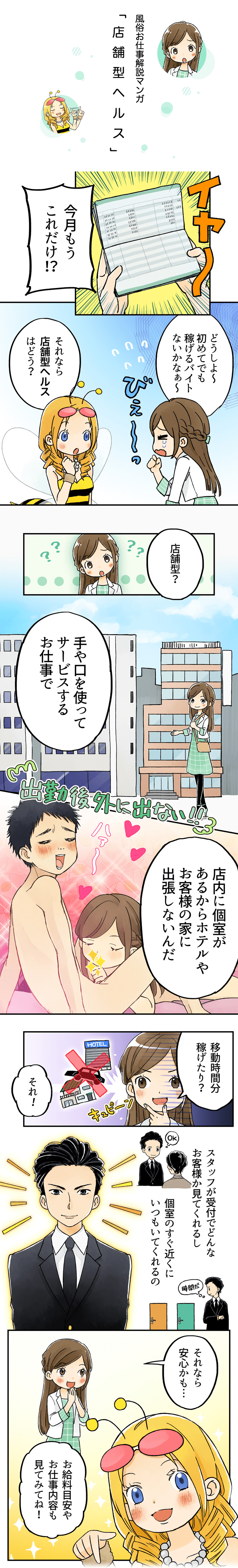 風俗お仕事解説マンガ 店舗型ヘルス