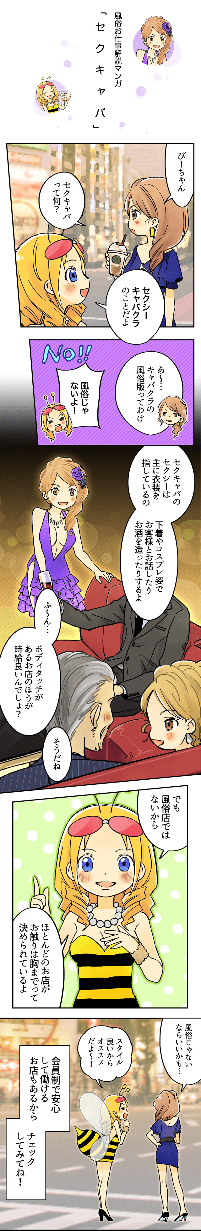 風俗お仕事解説マンガ セクキャバ